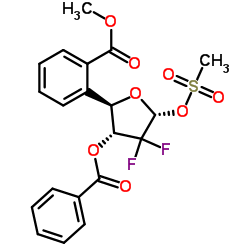 2-脫氧-2,2-二氟-D-呋喃核糖基-3,5-二苯甲?；?1-甲磺酸酯