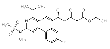 (5S)-7-[4-(4-氟苯基)-6-異丙基-2-（N-甲基-N-甲磺?；┼奏?5-yl]-5-羥基-3-氧代-6（E）-庚酸乙酯